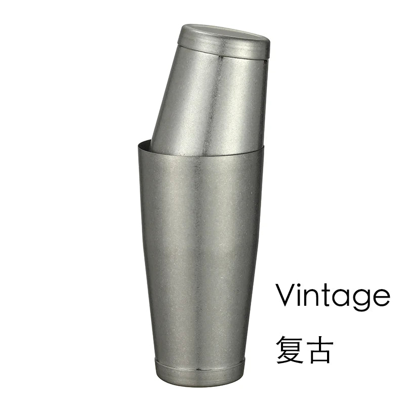 Stainless Steel Boston Shaker Set - Two-Piece Bar Mixer