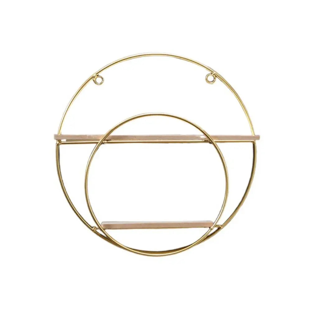 Nordic Gold Iron Decorative Wall Shelf