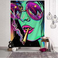 Psychedelic Hippie Wall Tapestry - Large Mystic Room Decor