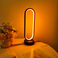 Modern Ring LED Bedside Lamp - 3 Color Dimming Night Light