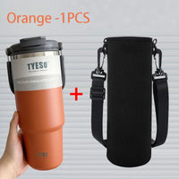 TYESO Insulated Stainless Steel Tumbler - Double-Layer Travel Mug