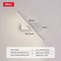 Rotatable LED Wall Light - Modern Bathroom and Bedroom Sconce