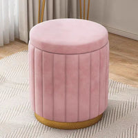Round Storage Stool - Makeup & Dressing Table Ottoman