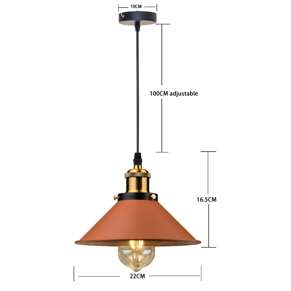 Vintage Loft Pendant Lamp - Retro E27 Hanging Light