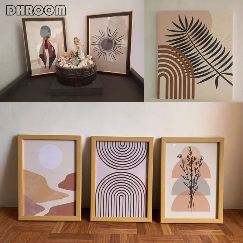 Matisse Inspired Botanical Canvas Wall Art - Modern Boho Landscape Print