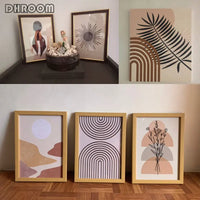 Matisse Inspired Botanical Canvas Wall Art - Modern Boho Landscape Print