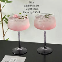 Japanese Style Tower Martini Glass - 250ML
