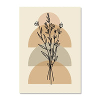 Matisse Inspired Botanical Canvas Wall Art - Modern Boho Landscape Print