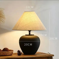 Retro Ceramic Floor Lamp - Modern Remote Control Accent Light