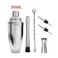 UPORS Cocktail Shaker - Stainless Steel Boston Mixer 550ml/750ml