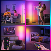 RGB LED Corner Floor Lamp - Atmospheric Standing Light