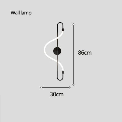 Designer Long Hose Chandelier - Post-Modern Pendant Lamp