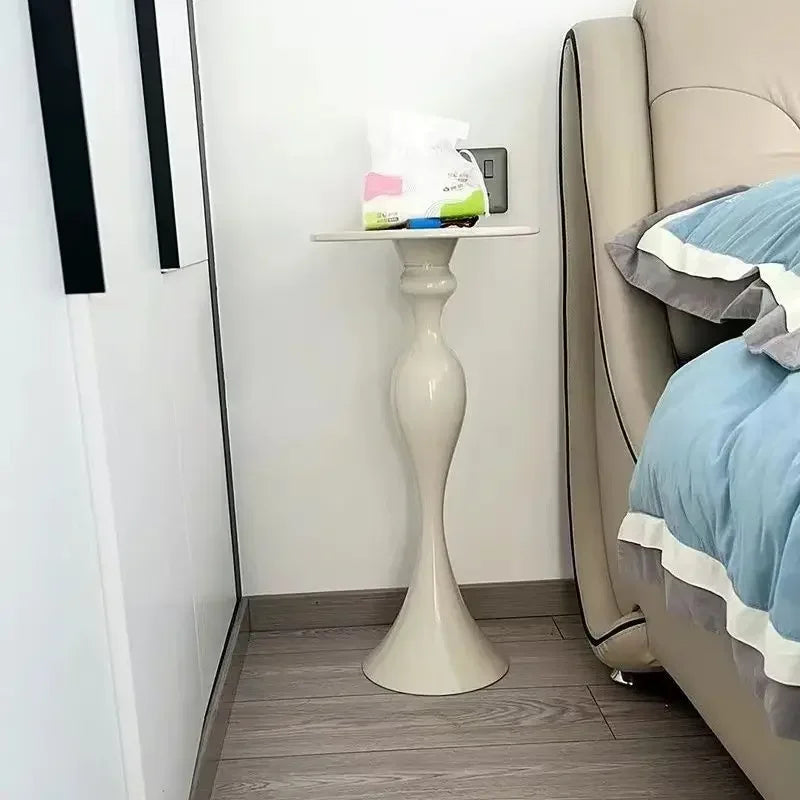 Round Stainless Steel Side Table - Nordic Modern Coffee Table