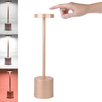 Portable Touch LED Table Lamp - USB Rechargeable Wireless Light