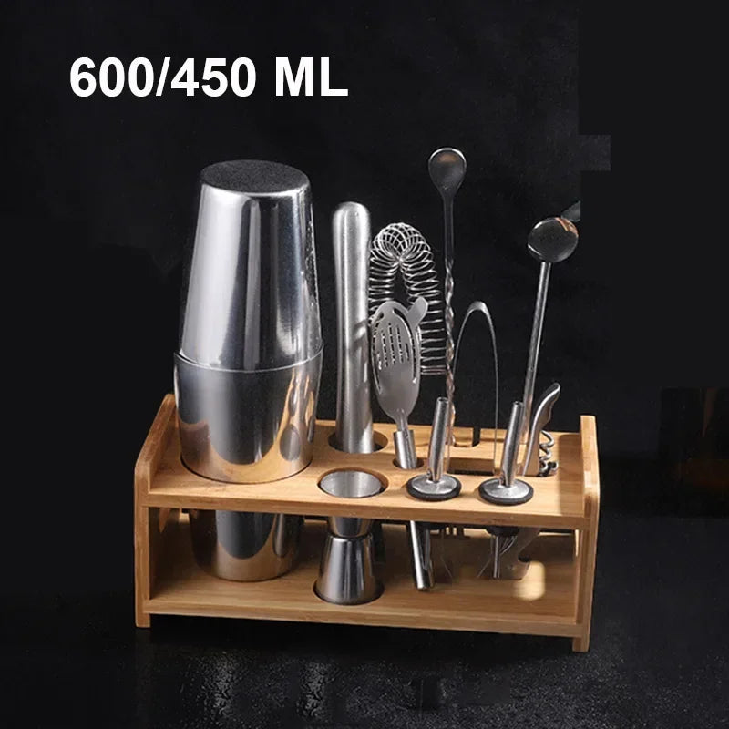 UPORS Cocktail Shaker - Stainless Steel Boston Mixer 550ml/750ml