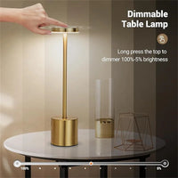 Portable Touch LED Table Lamp - USB Rechargeable Wireless Light
