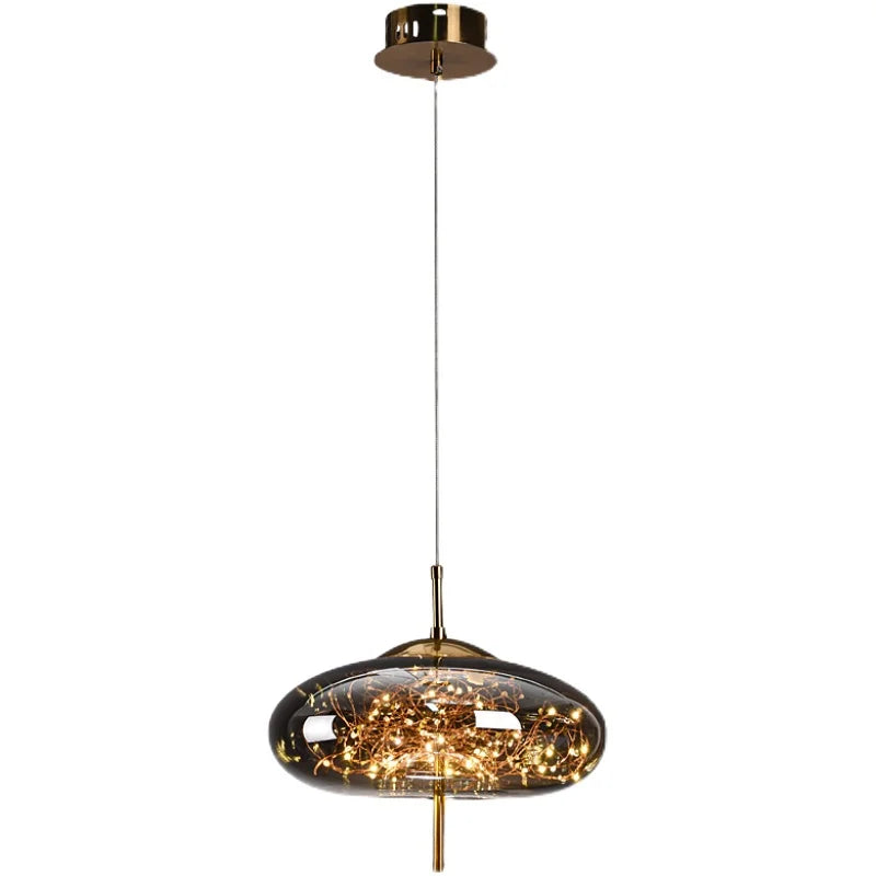 Luxury Glass Bedside Chandelier - Nordic Long-Line Pendant Light