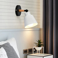 Nordic Solid Wood Wall Lamp - Minimalist Bedside Sconce