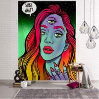 Psychedelic Hippie Wall Tapestry - Large Mystic Room Decor