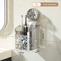 Glacier Pattern Wall-Mounted Bathroom Storage Basket