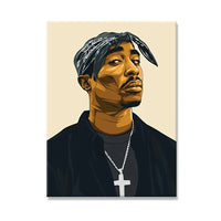 West Coast Rappers Canvas Wall Art - Hip Hop Poster Print
