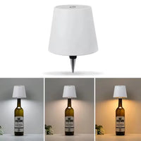 Wireless Bottle Table Lamp - 3 Color Touch Dimming Accent Light