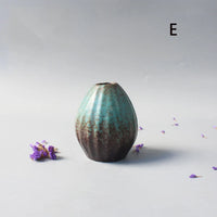 Minimalist Black Ceramic Bud Vase - Japanese Inspired Decor
