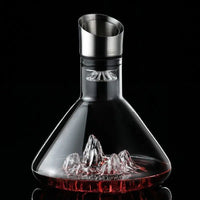 Handmade Iceberg Whiskey Decanter - 1500ML Lead-Free Crystal Carafe