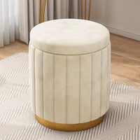 Round Storage Stool - Makeup & Dressing Table Ottoman