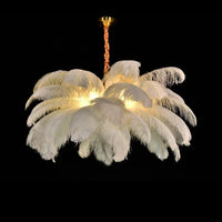 Feather Art Chandelier - Nordic Statement Pendant Light