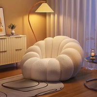 Pumpkin Lounge Chair - Creative Single Sofa for Bedroom & Balcony