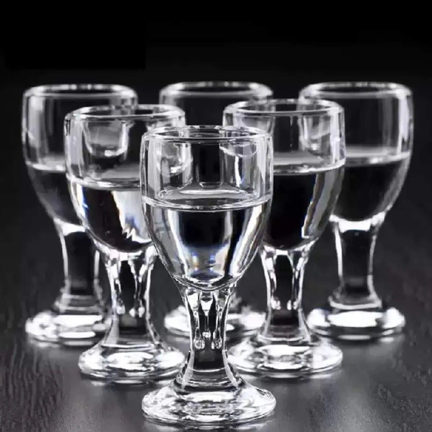 Mini Stemmed Shot Glass Set - 10ML to 25ML