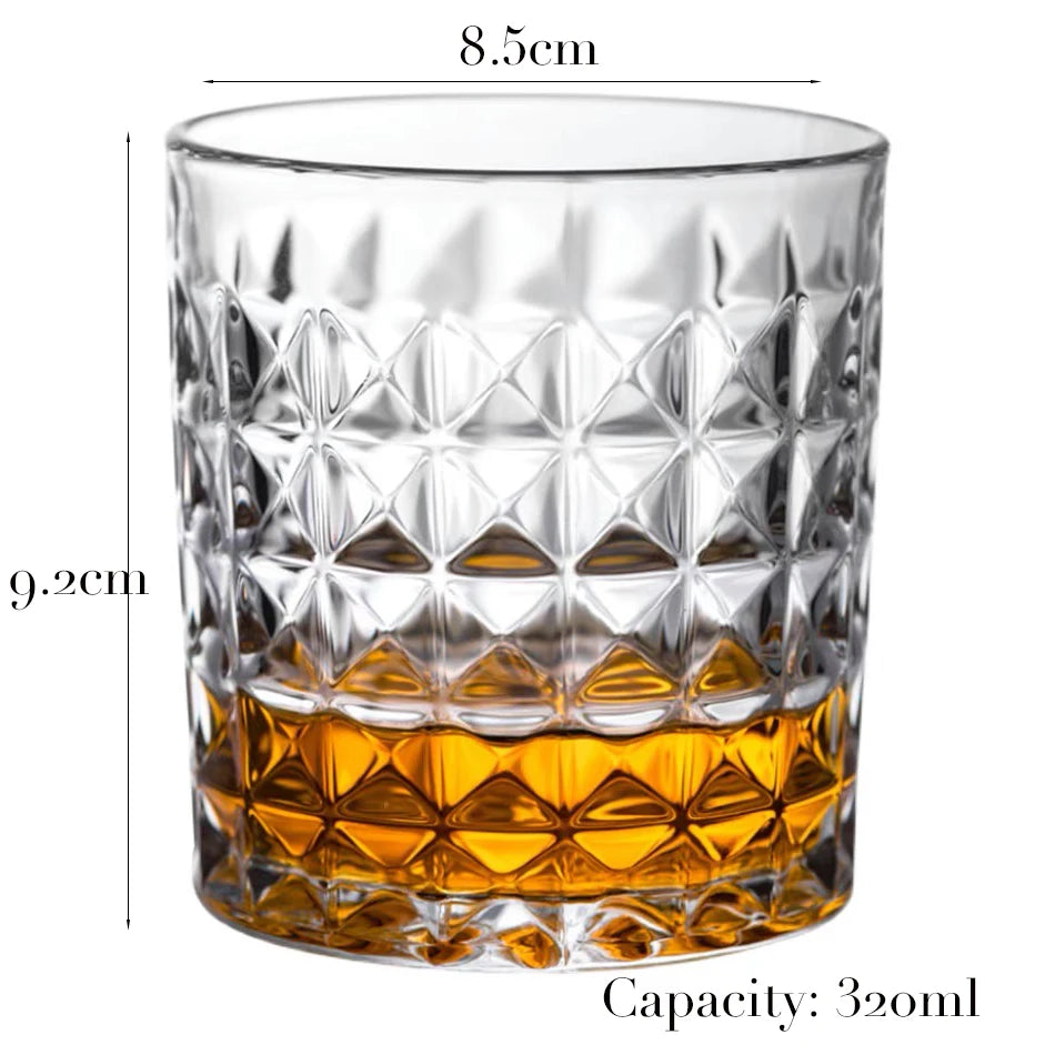 Old Fashioned Whiskey Rocks Glass - Classic Cocktail Tumbler