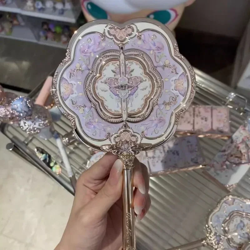 Butterfly Cloud Makeup Mirror - Elegant Vanity Hand Mirror