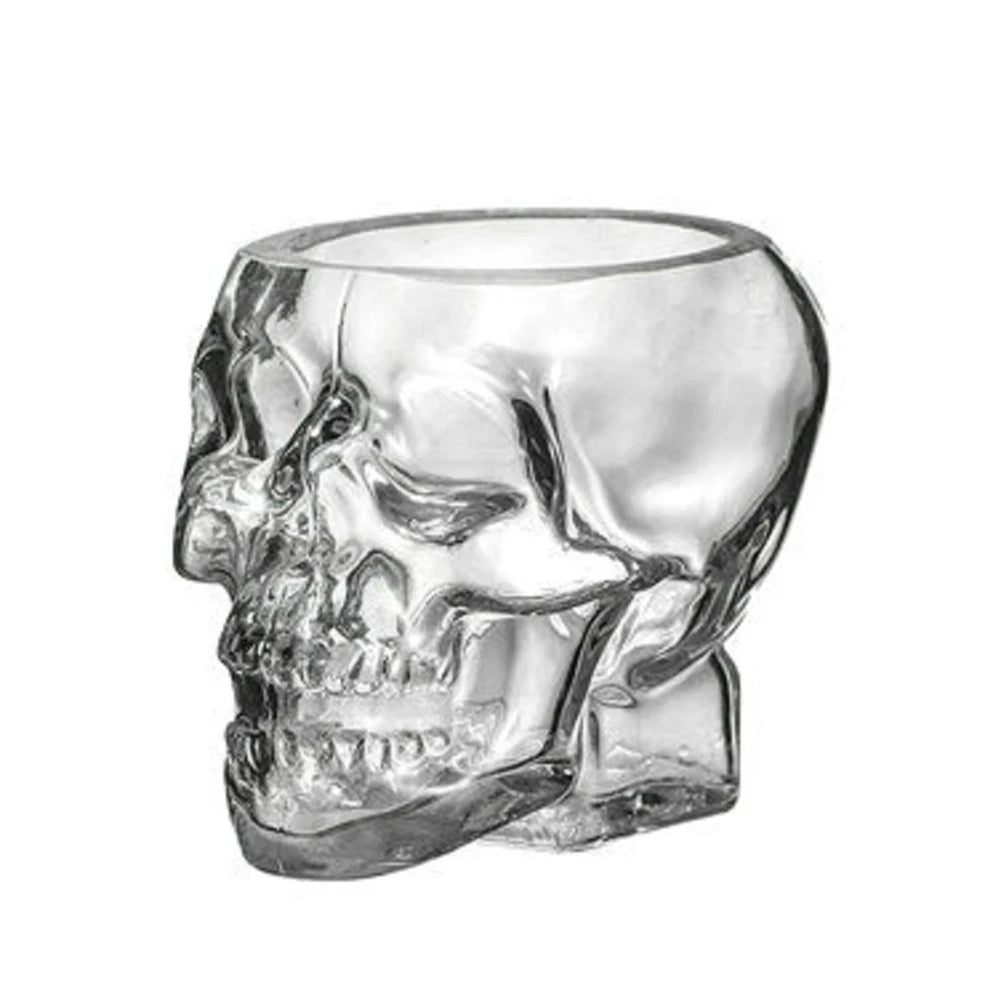 Skull Face Novelty Drinking Glass - 150ML or 350ML