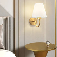 Retro Fabric Wall Lamp - Nordic Indoor Bedside Sconce