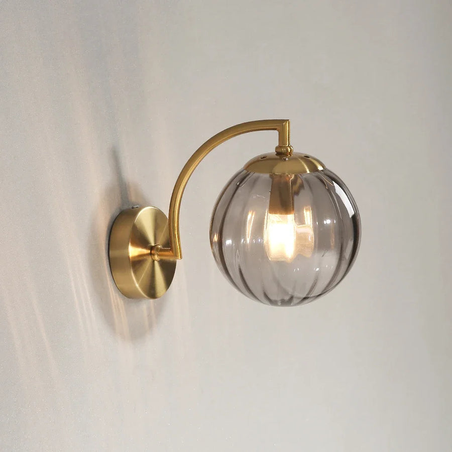 Color Glass Wall Lamp - Modern Nordic Bedside Sconce