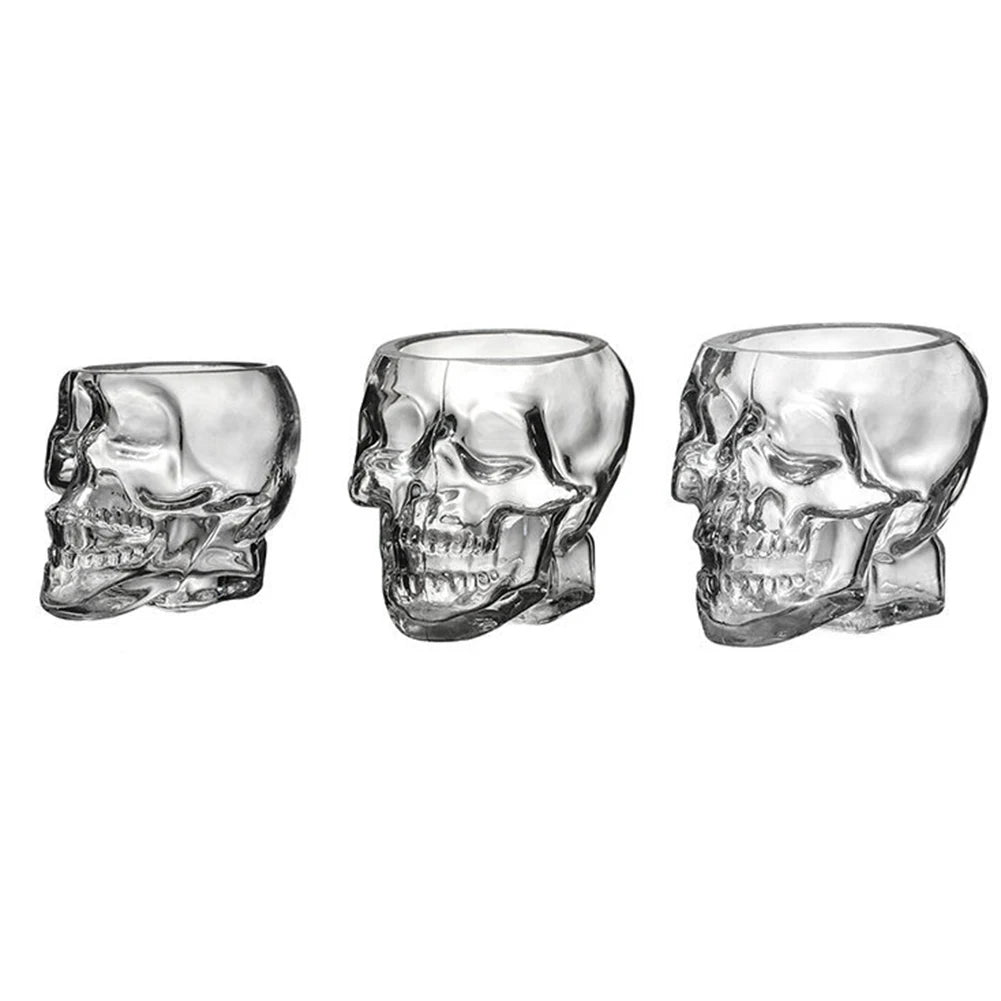 Skull Face Novelty Drinking Glass - 150ML or 350ML