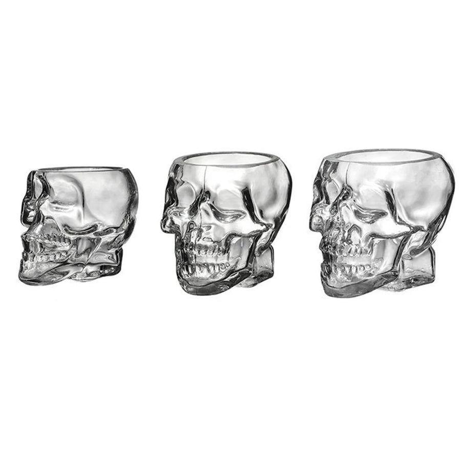 Skull Face Novelty Drinking Glass - 150ML or 350ML