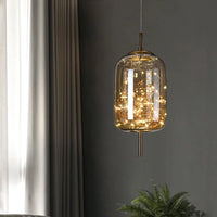 Luxury Glass Bedside Chandelier - Nordic Long-Line Pendant Light