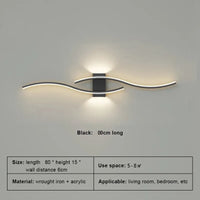 Modern LED Strip Wall Lamp - Dimmable Decorative Accent Light