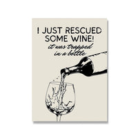 Wine and Cheese Canvas Wall Art - Modern Kitchen and Bar Print