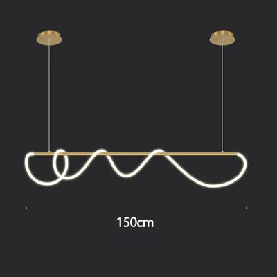 Designer Long Hose Chandelier - Post-Modern Pendant Lamp