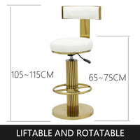 Modern Stainless Steel Counter Bar Stools Set - Cushioned Kitchen Seating