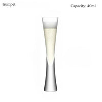 Hourglass Champagne Flute Glass - 40ML or 160ML