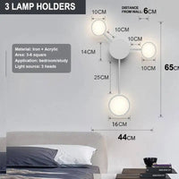Nordic LED Wall Sconce - Minimalist Bedroom and Hallway Light