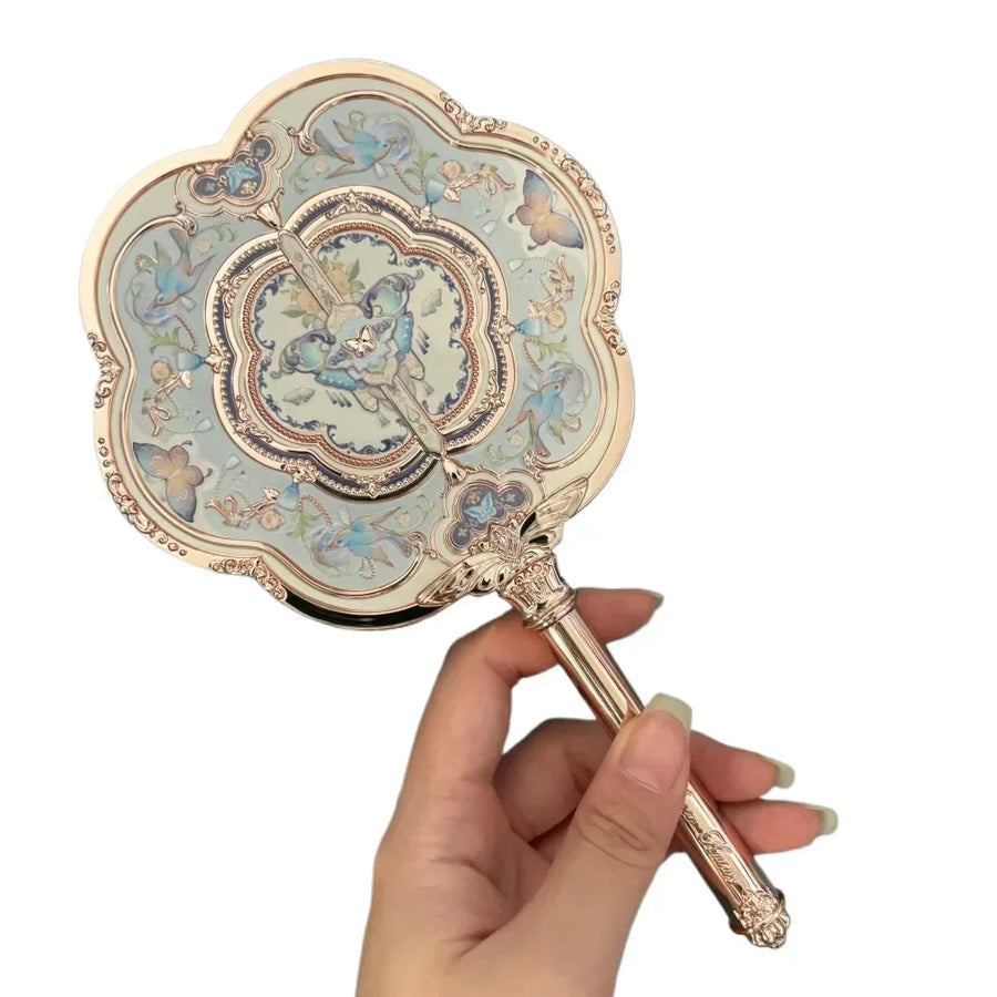 Butterfly Cloud Makeup Mirror - Elegant Vanity Hand Mirror
