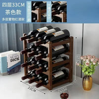 Tabletop Wine Display Rack - Creative Grid Storage Stand