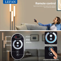 LED Shelf Floor Lamp - Dimmable Standing Light with Remote