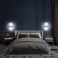 LED Wall Sconces Set of Two - Modern Up Down Accent Lighting